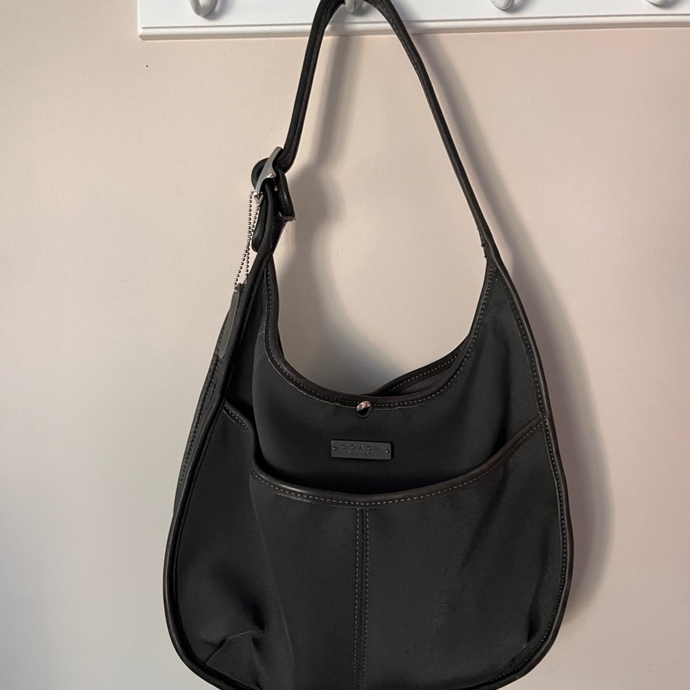 RARE Coach ERGO Gray Nylon Shoulder Bag 6203